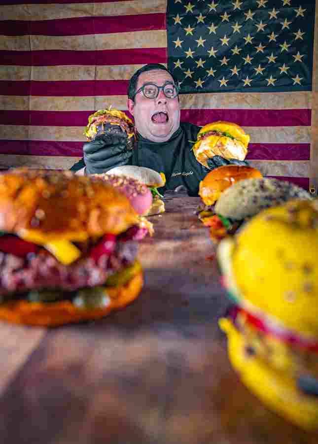 Burger maison pour anniversaire avec food truck à Ruilé-sur-Loir